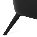 Maysun - Design Fauteuil - MILEY Zwart - Zwart