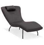 Maysun - Design Chaise Longue - FARAH Donkergrijs