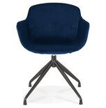 Maysun - Design Stoel - KYLIE Blauw - Zwart