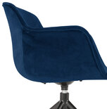 Maysun - Design Stoel - KYLIE Blauw - Zwart