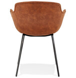 Maysun - Design Stoel - NADIN Bruin - Zwart
