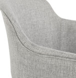 Maysun - Design Stoel - NOREEN Lichtgrijs - Zwart