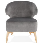 Maysun - Design Fauteuil - MEGAN Grijs - Naturel