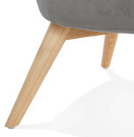 Maysun - Design Fauteuil - MEGAN Grijs - Naturel