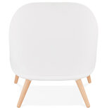 Maysun - Design Fauteuil - KAJAL Wit - Lichtgrijs