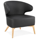 Maysun - Design Fauteuil - MILEY Zwart - Naturel