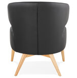 Maysun - Design Fauteuil - MILEY Zwart - Naturel