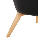 Maysun - Design Fauteuil - MILEY Zwart - Naturel