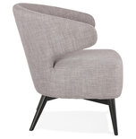 Maysun - Design Fauteuil - MILLY Grijs - Zwart