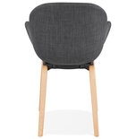 Maysun - Design Stoel - ELENA Donkergrijs - Naturel