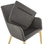 Maysun - Design Fauteuil - GENEVA Donkergrijs