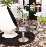 Maysun - Design Fauteuil - UFO Wit - Zwart