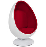 Maysun - Design Fauteuil - UFO Wit - Rood