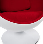 Maysun - Design Fauteuil - UFO Wit - Rood