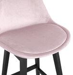 Maysun - Design Barkruk - BABETTE Roze - Zwart