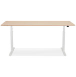 Maysun - Elektrisch Zit-Sta Bureau - DUNCAN Naturel - Wit 160x80cm