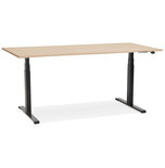 Maysun - Elektrisch Zit-Sta Bureau - DUNCAN Naturel - Zwart 160x80cm