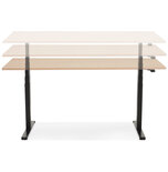 Maysun - Elektrisch Zit-Sta Bureau - DUNCAN Naturel - Zwart 160x80cm