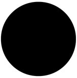 Maysun - Tafelblad - HORECA Rond Zwart 70x2cm