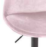 Maysun - Design Barkruk - ASTRID Roze - Zwart
