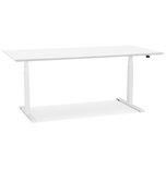 Maysun - Elektrisch Zit-Sta Bureau - COMFORT Wit - Wit 180x90cm