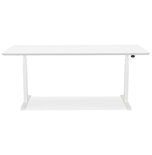 Maysun - Elektrisch Zit-Sta Bureau - COMFORT Wit - Wit 180x90cm