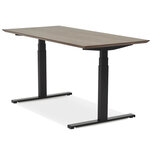 Maysun - Elektrisch Zit-Sta Bureau - COMFORT Walnoot - Zwart 150x70cm