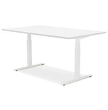 Maysun - Elektrisch Zit-Sta Bureau - COMFORT Wit - Wit 150x70cm