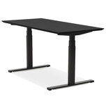 Maysun - Elektrisch Zit-Sta Bureau - COMFORT Zwart - Zwart 150x70cm