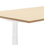 Maysun - Elektrisch Zit-Sta Bureau - COMFORT Naturel - Wit 150x70cm