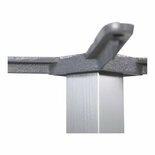 Outdoor Living - Tafelonderstel aluminium RVS look met vierkante voet