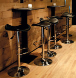 Barkruk TRIO Zwart