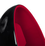 Fauteuil UOVO Zwart-Rood