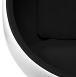 Fauteuil UOVO Wit-Zwart