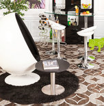 Fauteuil UOVO Wit-Zwart