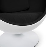 Fauteuil UOVO Wit-Zwart