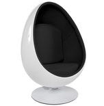Fauteuil UOVO Wit-Zwart