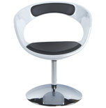 Design Stoel KIRK Wit-Zwart