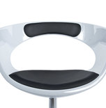 Design Stoel KIRK Wit-Zwart