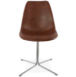 Eetkamerstoel BEDFORD Bruin-Chroom