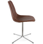 Eetkamerstoel BEDFORD Bruin-Chroom