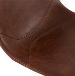 Eetkamerstoel BEDFORD Bruin-Chroom
