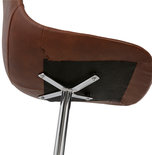 Eetkamerstoel BEDFORD Bruin-Chroom