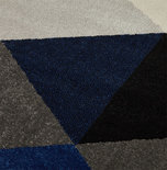 Vloerkleed MUOTO 160x230 cm Blauw