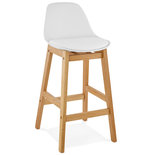 Barkruk ELODY MINI Wit-Wit