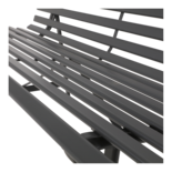 Parkbank grijs 150cm