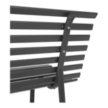 Parkbank grijs 150cm