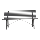 Parkbank grijs 150cm