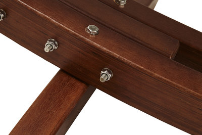Boogvormige Hangmat XXL met houten frame en afneembaar doek