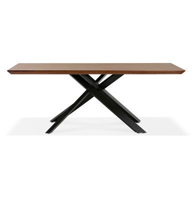 Eettafel ROYALTY Walnoot-Zwart